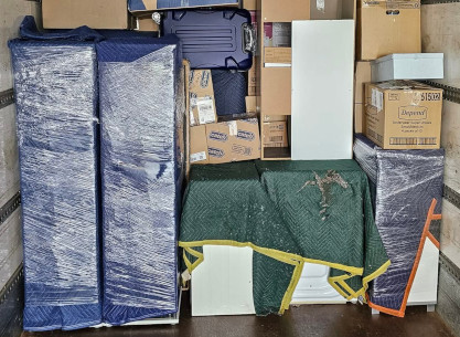 Secure interior of removal truck